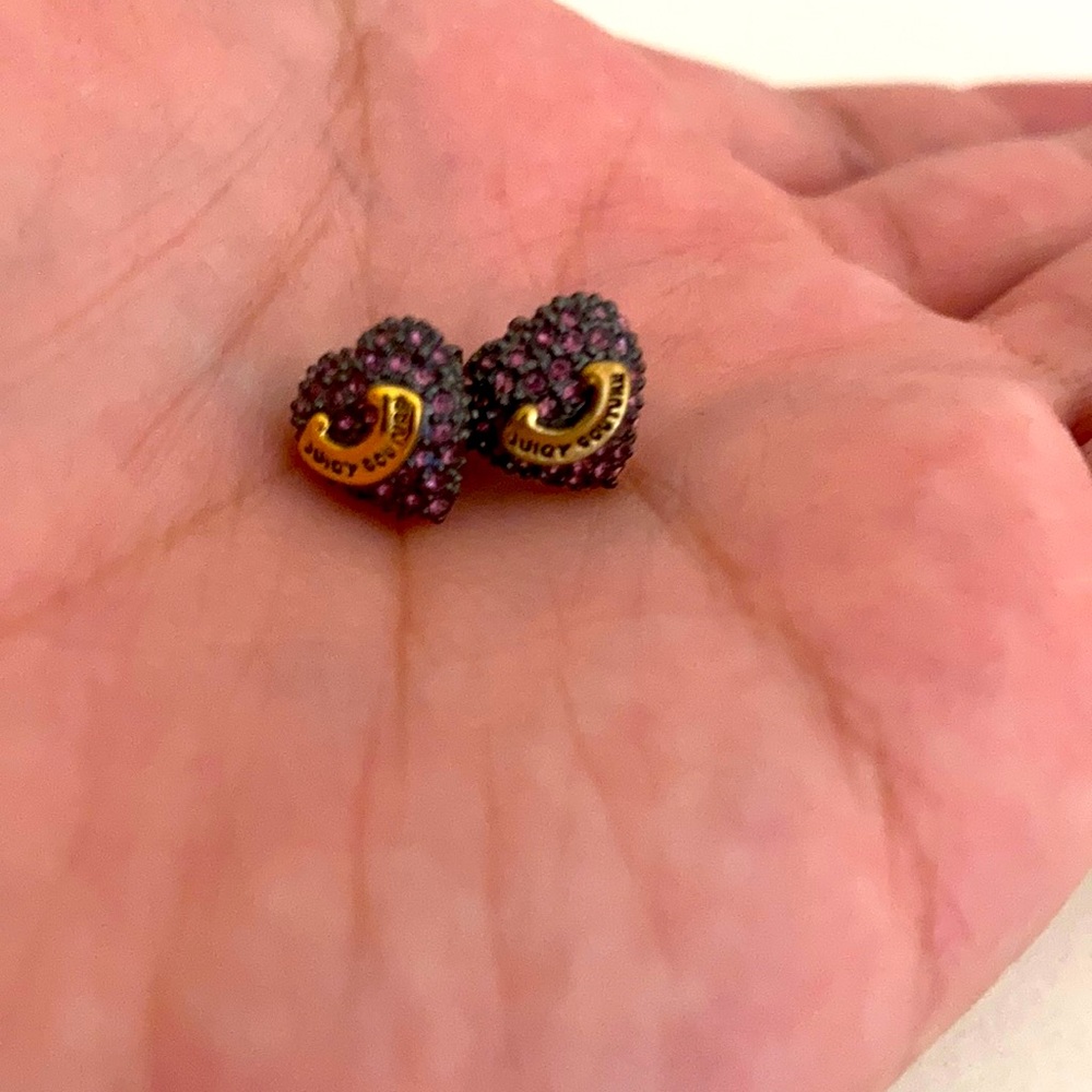 Juicy Couture Heart Stud Earrings